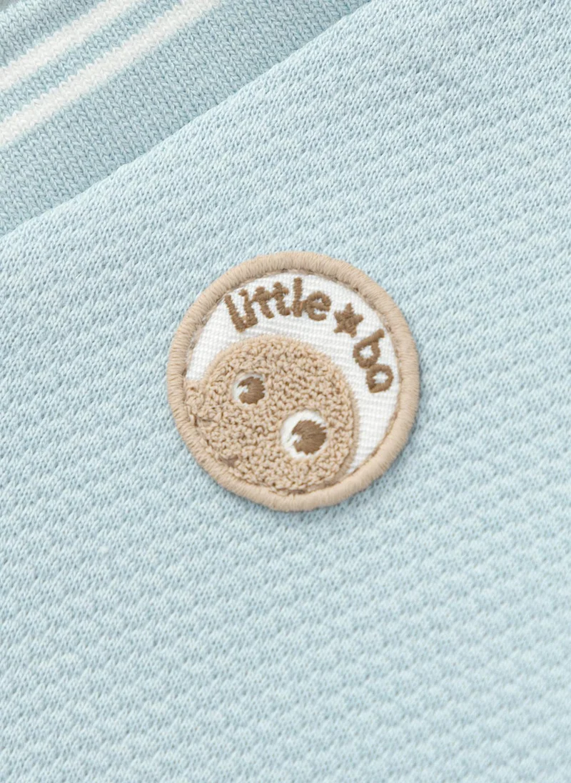 Balabala Blue/White Baby Boys Knit long sleeve suit for Men | Best Price UAE